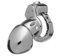 silver Denied Access Stainless Steel Chastity Cage