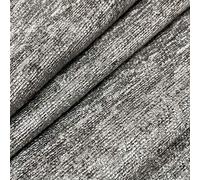 Silver Designer Luxury Soft Plain Solid Heavy Weight Upholstery Curtain Cushion Chenille Velvet Fabric FIRE Retardant Shimmering Look Sofa Furniture Material Sold by The METRE