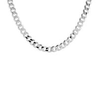 Silver Diamond Cut Curb Chain - 20in - F9128