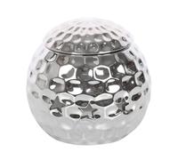 Silver Disco Ball Oil Burner - Retro Glittering Aroma Diffuser for Home Decor, Living Rooms, Bedrooms, and Party Spaces - Creates a Groovy Atmosphere with Fragrance Oil and Light Reflection.