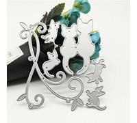 Silver DIY Scrapbooking Die Paper Card Metal Cutting Dies Stencils Cat Dies Scrapbooking Cardmaking Album Cutting Dies for Scrapbooking Cutting Dies