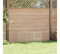 Silver Dog Kennel Outdoor Play Paradise, 100x100x70 cm Steel Wire Mesh Pet Enclosure, Secure Lockable Latch for Yard, Durable Dog Run