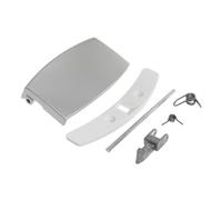 Silver Door Handle Latch Kit Compatible with AEG Washing Machines L16850, L76950W, LS7284 Replacement for 91452600902, 91460530903