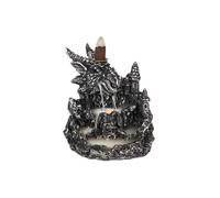 Silver Dragon Backflow Incense Burner With Light KDMD Silver One Size