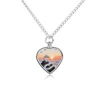 Silver Dragon Circling Pet Cremation Jewelry for Ashes Waterproof Urn Necklace with Filling Kit Heart Pendant Ash Necklace Memorial Keepsake Jewelry Custom Sympathy Gift for Dog Cat Human Ashes