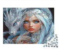 Silver Dragon Queen_1 1000pc Jigsaw Puzzle for Seniors Brain Teaser After-school Puzzle Activity Mind Relaxation Sturdy Paper 52x38cm/1000pcs