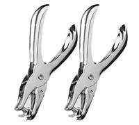 Silver Durable Metal Handheld 1/4 Inch Mini Single Hole Punch - Perfect for DIY Crafts, Scrapbooking, Card & Tags Making