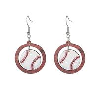 Silver Earings Personality Street Wind Volleyball Football Baseball Basketball Earrings Female Ladies Silver Stud Earrings (B, One Size)