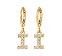 Silver Earrings for Women 26 Initial Earrings 26 Alphabet A Z Alphabet Initial Gold Light Feeling For Women Girls (I, One Size)