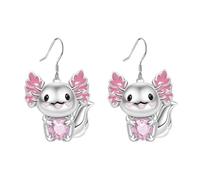 Silver Earrings for Women Panda//Koala Leverback Earrings for Women 925 Silver Cute Animal Panda/Rabbit/Koala Jewelry (White, 5x3cm)