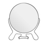 Silver Effect Swivel Shaving Mirror With Double Magnification