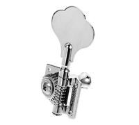 Silver Electric Bass Guitar Open Gear Machine Heads Set Tuning Pegs | Steel Plate and Iron Construction, Sturdy Bass String Tuner, Replace Old Pegs, Improve Sound Quality