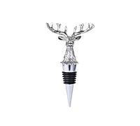 Silver Elk Deer Head Wine Bottle Stopper Rustic Country Style Animal Bottle Plug Wine Corks Plug for Wine Champagne Beer