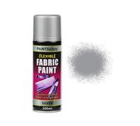 Silver Fabric Spray Paint 200ml Flexible Clothes Aerosol