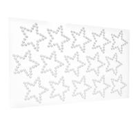 Silver Face Gems Stickers Jewelry like Sparkle Resin Plastic