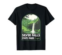 Silver Falls State Park Oregon Camping Hiking Outdoor T-Shirt