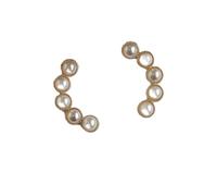 Silver Fashion Big Imtation Pearl Dangle Earrings Women Golden Luxury Model Show Jewelry Party Club Wedding Earring Gifts For Girlfriend, Wife, Sister, Daughter, Mother On