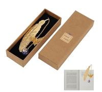 Silver Feather Bookmark with 3D Butterfly Charm - Thoughtful Mother’s Day Gifts for Mum, Unique Birthday Presents for Women & Book Lovers - Sentimental Keepsake in Handmade Gift Box