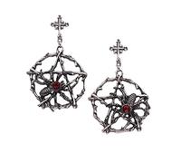 Silver Feather Earrings Do Cross Earrings Restore Paths for Women Men Earring Personalized Cosplay Costume Accessories Crazy Earrings Women, one size, Alloy Steel, No Gemstone