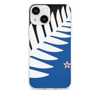 Silver Fern Flag Banner TPU Cell Phone Case Compatible with iPhone 13 Mini/13/13 Pro/13 Pro Max Soft Protective Shell