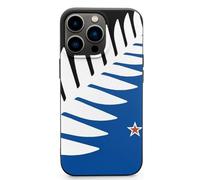 Silver Fern Flag Banner TPU Cell Phone Case Compatible with iPhone 13 Mini/13/13 Pro/13 Pro Max Soft Protective Shell