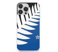 Silver Fern Flag Banner TPU Cell Phone Case Compatible with iPhone 13 Mini/13/13 Pro/13 Pro Max Soft Protective Shell