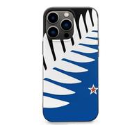 Silver Fern Flag Banner TPU Cell Phone Case Compatible with iPhone 13 Mini/13/13 Pro/13 Pro Max Soft Protective Shell