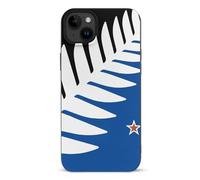 Silver Fern Flag Banner TPU Cell Phone Case Compatible with iPhone 15/15 Plus/15 Pro/15 Pro Max Soft Protective Shell
