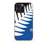 Silver Fern Flag Banner TPU Cell Phone Case Compatible with iPhone 15/15 Plus/15 Pro/15 Pro Max Soft Protective Shell