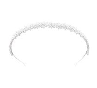Silver Festival Headpiece that combines modern five-point styles and traditional hair accessories with zirconia crowns and floral details