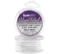 Silver Filled Wire - 20 Gauge Round Half Hard - 0.5oz (9.37 Feet)