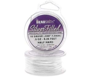 Silver Filled Wire - 20 Gauge Round Half Hard - 0.5oz (9.37 Feet)