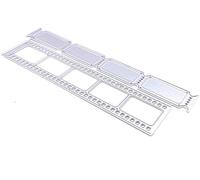 Silver Film Strip and Tickets Metal Cutting Dies Stencils for DIY Scrapbooking Decorative Embossing DIY Paper Cards, Die-Cutting and Embossing, Scrapbooking Die-Cuts, Exploding Die