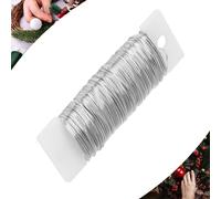 Silver Florist Wire for Wreath Making Supplies,Roll Floral Craft Christmas Wreaths Wires,Garden Paddle Binding Wire Reel Wires for Floristry,Wreaths,Flower Arranging,Crafting