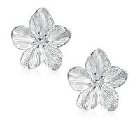 Silver Flower Earrings for Women,Silver Floral Petal Vintage Earrings Statement Boho Earring Big Flower Earrings Jewelry for Women Girl