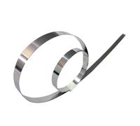 Silver foil, 1pcs 301 Stainless Steel Strip High Elasticity Sheet Foil Length 5000mm, for Mold Maintenance Metal Plate Tool Parts(0.4mmx10mmx5M 1pcs)