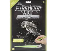 Silver Foil Engraving Art Kit 8X10-Snowfall At Night by Royal Brush