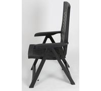 Silver Folding Chair Wood Look Plastic Camp Chair Garden Lehner Adjustable