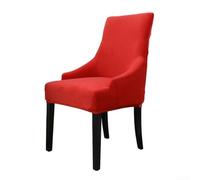 Silver for fox Velvet Dining Chair Cover for Stretch Fit Silver(red)
