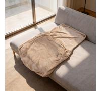 Silver fox velvet elastic chair cover for snug fit on various small armchairs, suitable for hotel and home dining settings with plush texture