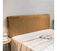 Silver Fox Velvet Headboards Cover Slipcover, Queen King Bed Headboard Slipcover Protector Stretch Thicken Soft Bed Head Dustproof Cover For Bedroom Decor,Brown1-HeadboardLength:140-160cm