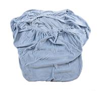 Silver Fox Velvet Plush Chair Cover High Elasticity Soft for Stretch Fit Waterproof Protection Anti Wrinkle for Dining Room High Armchair Washable(light blue)