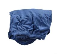 Silver Fox Velvet Stretch Dining Chair Covers, High Armchair Slipcover for Home & Hotel, Soft Plush Elastic Furniture Protector, Machine Washable, Navy Blue(sapphire blue)