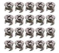 Silver Furniture Cam Lock Nut,20pcs 13mmx10mm Strong and Durable Furniture Cam Lock Nut Connectors Fittings for Cabinet Drawer Wardrobe