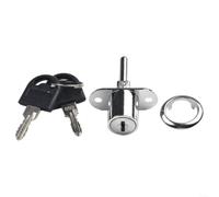 Silver Furniture Drawer Lock 19mm with 2 Keys(Silver 19mm)