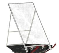 Silver Galvanised Steel Garden Sieve 60x85x89cm Heavy-Duty Compost Soil XL Mesh