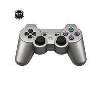 (silver) Gamepad Wireless Bluetooth-compatib Joystick Console for Sony PS3 Controller