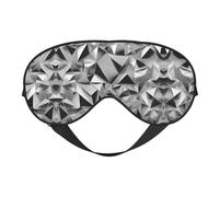 Silver Geometric Figure Printing Versatile Rest Helper Soft Sleeping Eye Mask Double Sided Yoga Camping Sleeping Eye Mask Soft