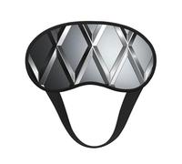 Silver Geometric Figure Sleep Eye Mask for Women Men Soft and Comfortable Sleep Mask Blackout Sleeping Eye Cover for Travel Yoga Nap Shift Work