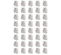 Silver Gift Boxes Elegant Glitter DIY Gift Packaging Boxes for Christmas Birthday Wedding Party Favors Decoration Paper Polyester 6.8x3.7x8.3cm 40 Sets